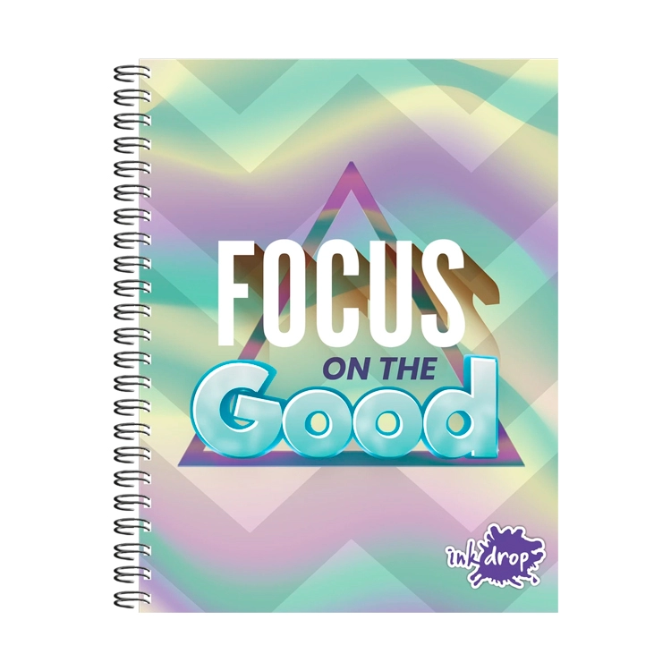 Cuaderno con Espiral Inkdrop Flash Tapa Dura A5 16x21 100 Hojas Rayadas Art.57234